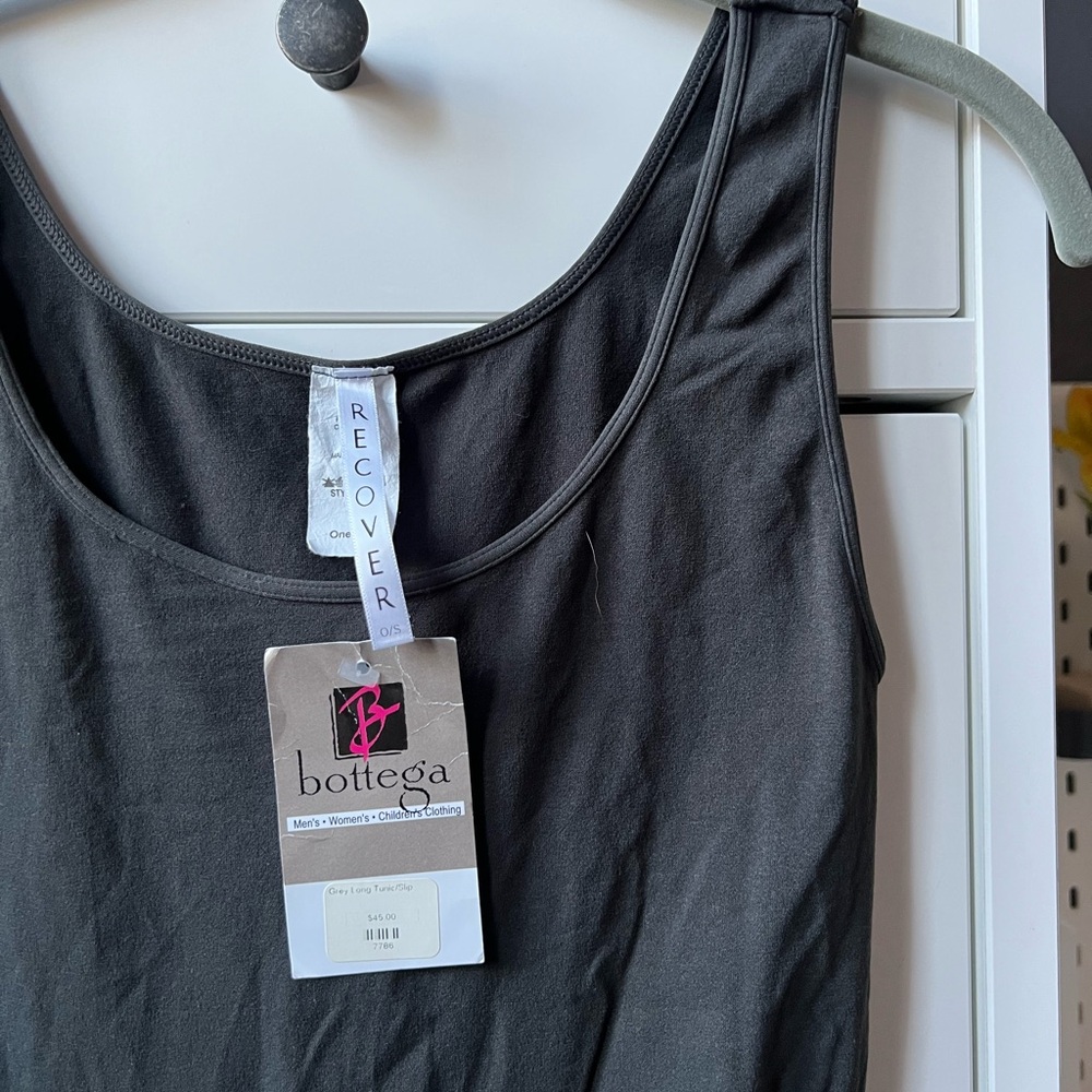 Recover Gray Layering Tank Top one size